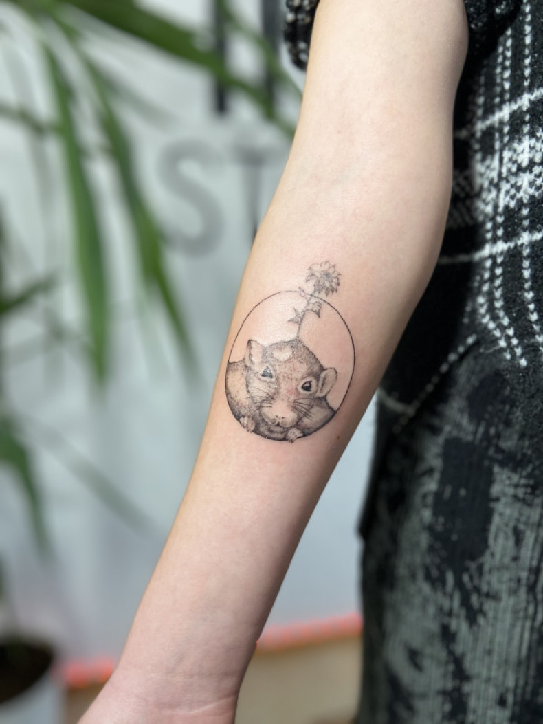 Мышь, photo - Тату мастер Barb Tattoo