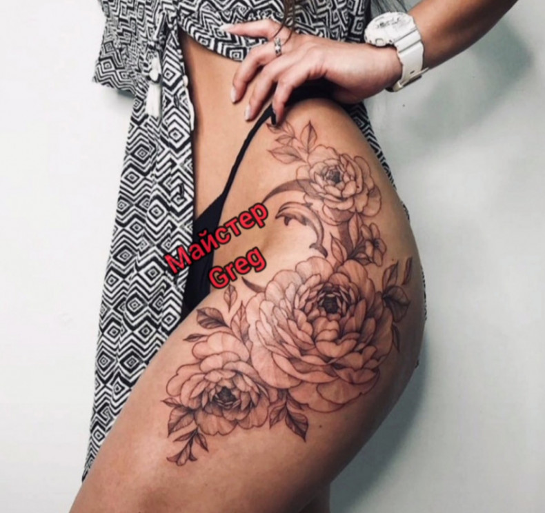  #garnetattoo #tattooKotovsky Village #blume #tattooflowers #tattoo #tattooflower #, photo - Tattoo-Meister Barb Tattoo