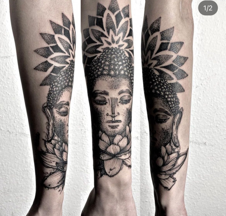 Arm Buddha, photo - Tattoo-Meister Teresa Sierra