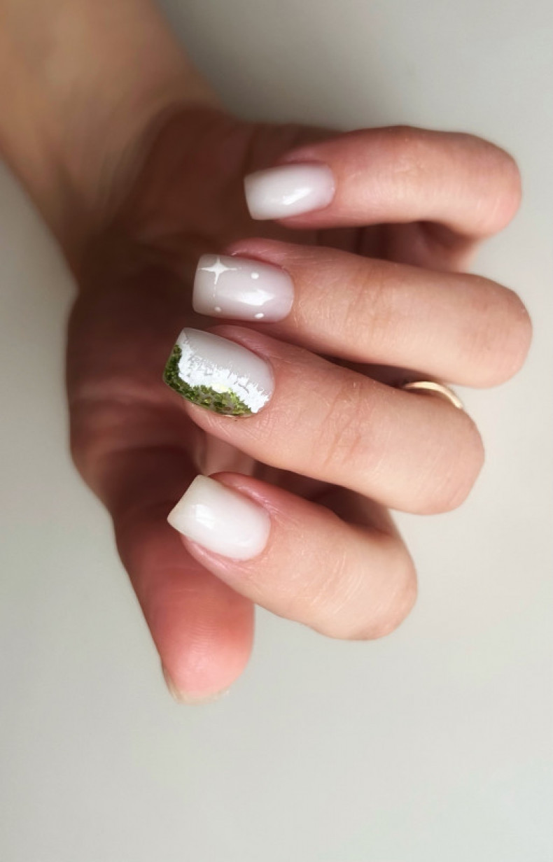 Укріплення рідних нігтів гелем+дизайн, photo - Manicurist Barb Manicure