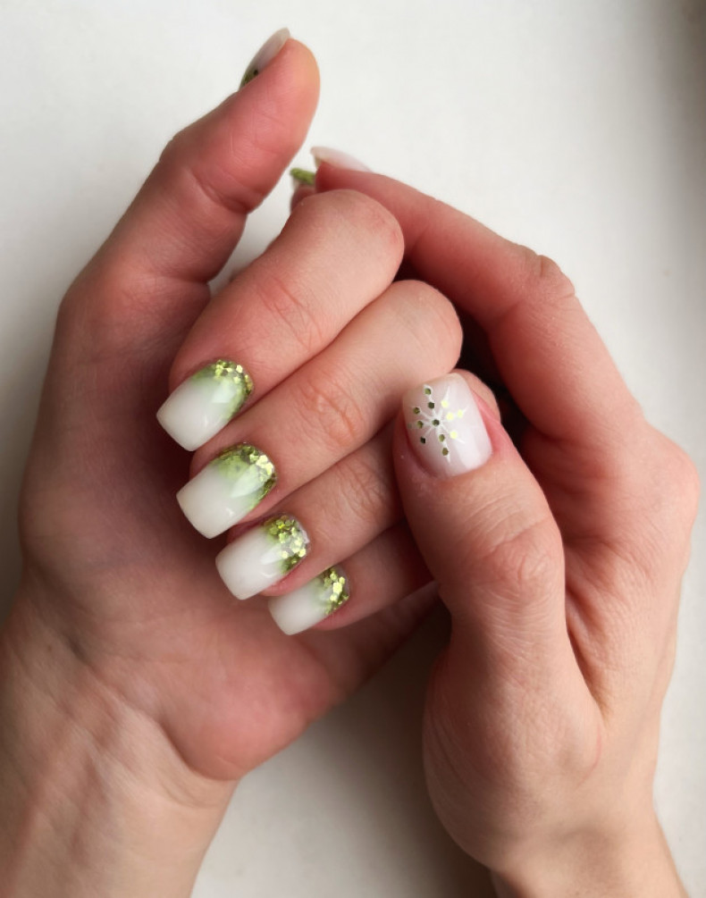 Укріплення рідних нігтів гелем+дизайн під гелем, photo - Manicurist Barb Manicure