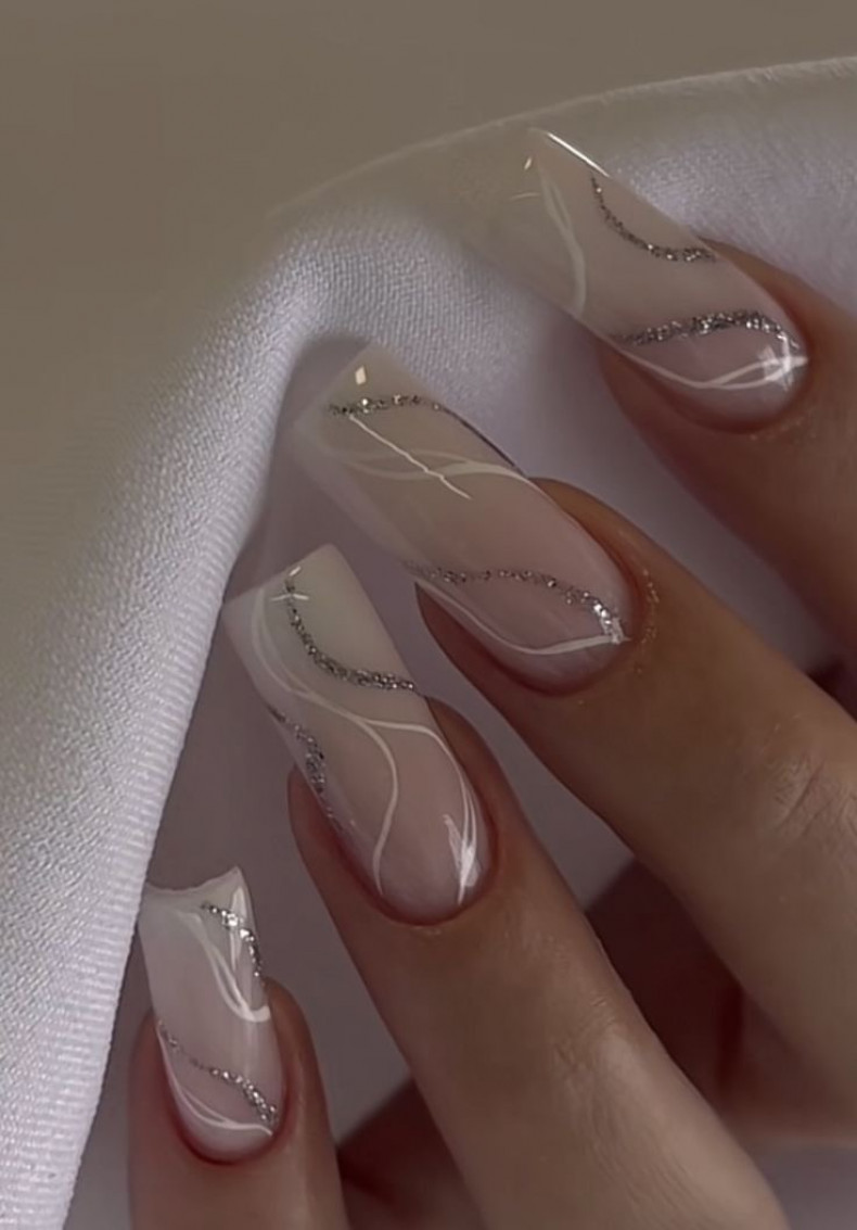 White Christmas long, photo - Manicurist Barb Manicure