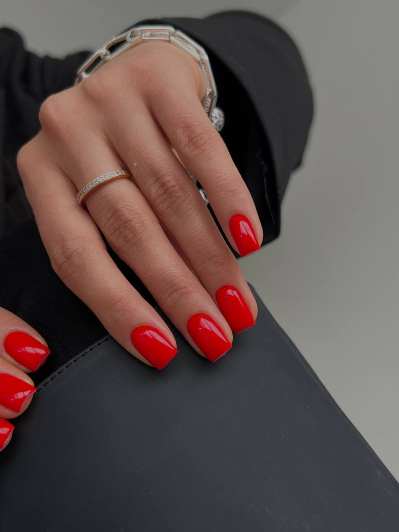  #red #manicure #gel polish #Rivne Master Tatiana, photo - Мастер маникюра Barb Manicure