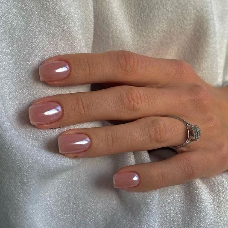 Kurze dezente Hochzeits, photo - Maniküre Barb Manicure