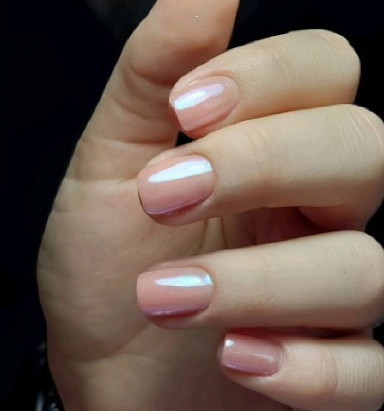 Kurze perlmutt Koreanische, photo - Maniküre Barb Manicure