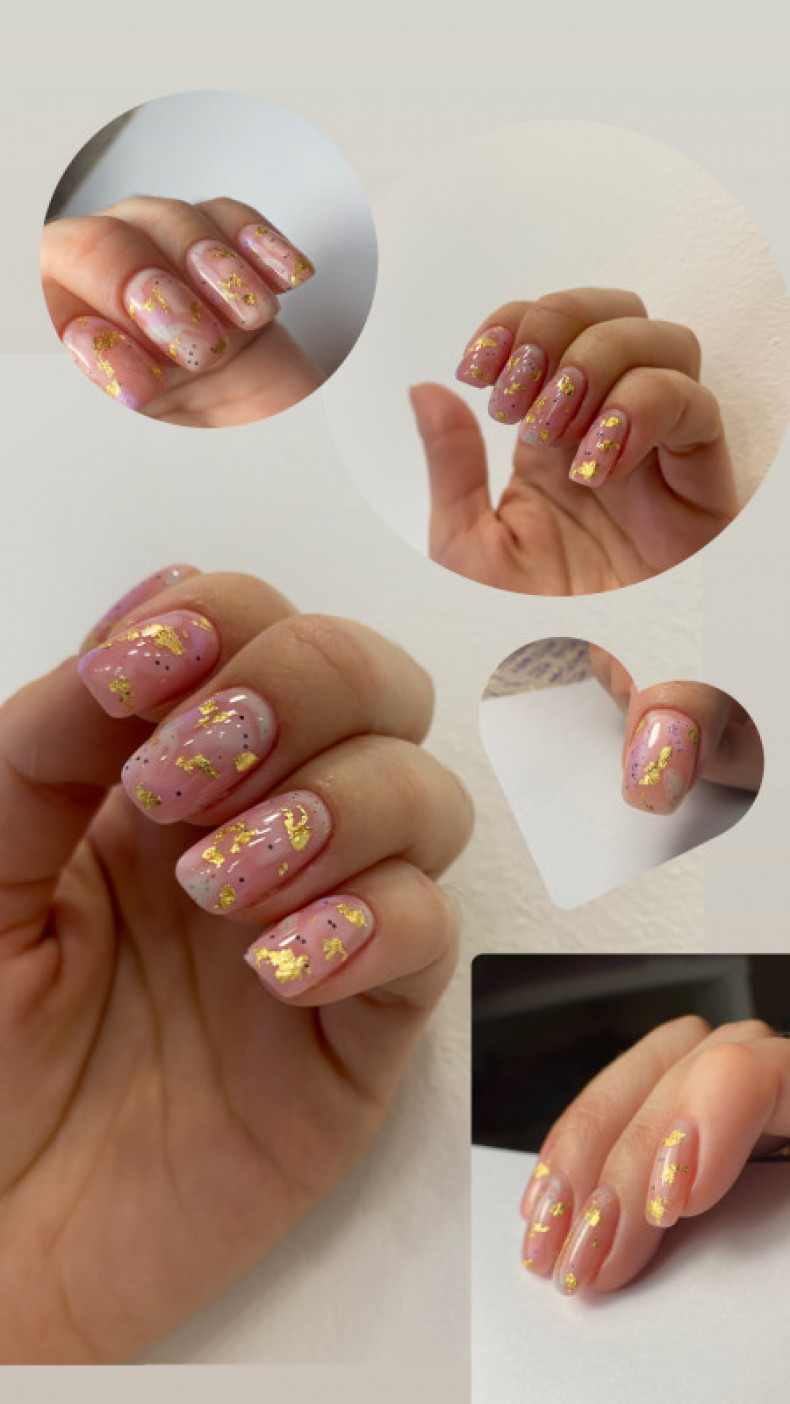 Дизайн з поталью, photo - Manicurist Barb Manicure