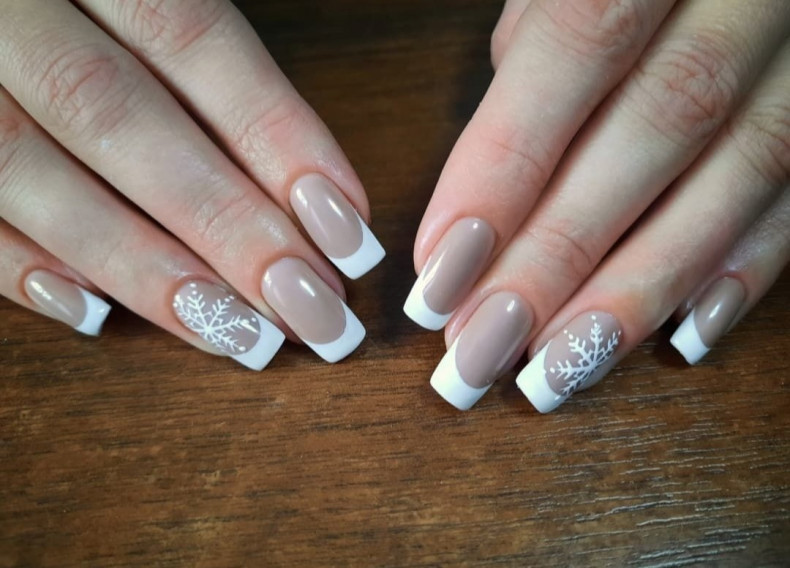 Francuskie śnieżynki, photo - Manicurzysta Barb Manicure