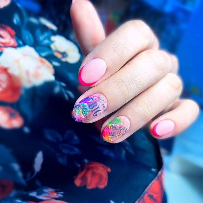 Укріплення, френч, дизайн, апаратний манікюр, photo - Manicurist Barb Manicure