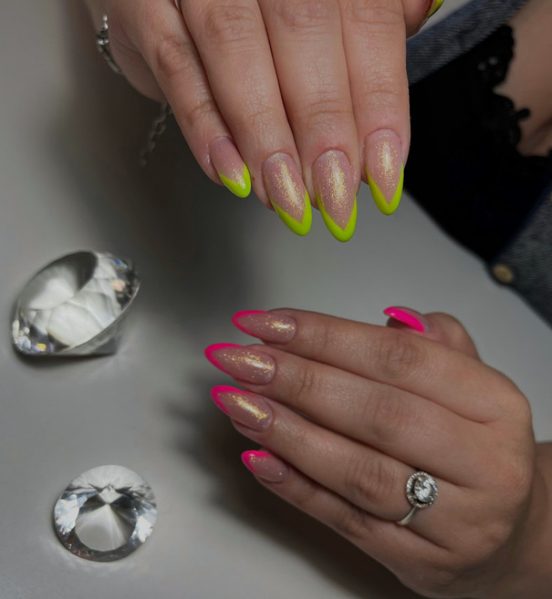 Укріплення рідних нігтів гелем+гель-лак+френч, photo - Manicurist Barb Manicure