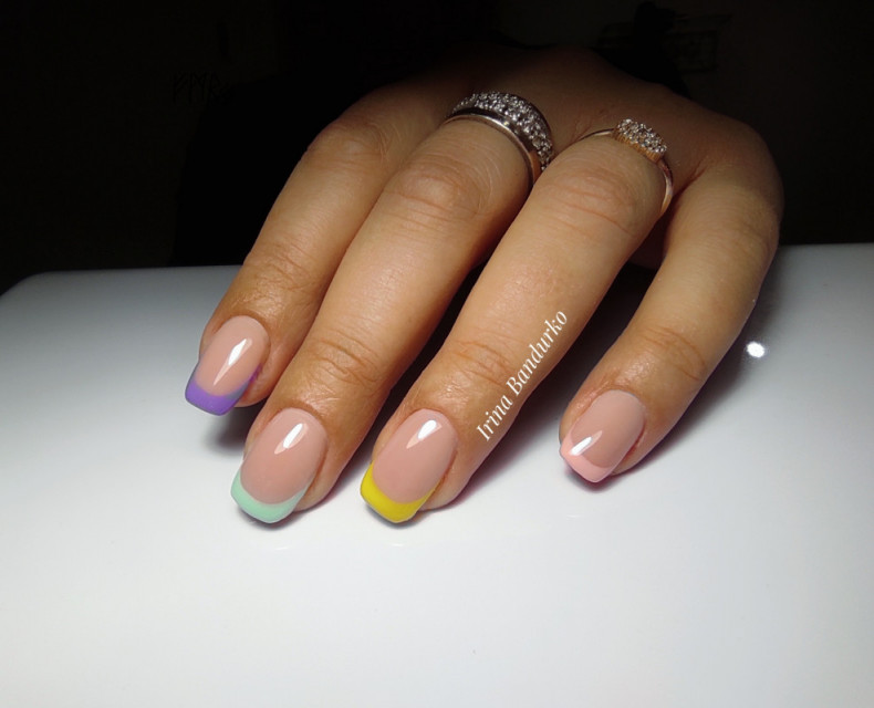 French colorful colored, photo - Manicurist Barb Manicure