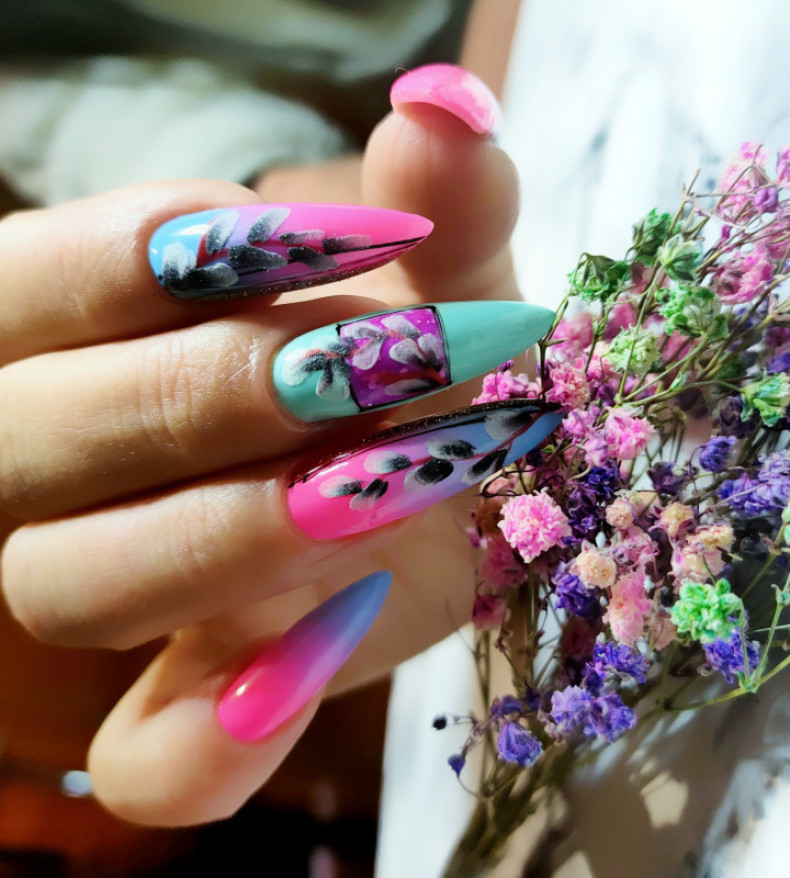  #манікюрвесна #манікюррозпис #манікюрдизайн #весна2024манікюр, photo - Manicurist Barb Manicure