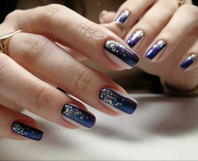 Glitter purple pretty, photo - Manicurist Barb Manicure