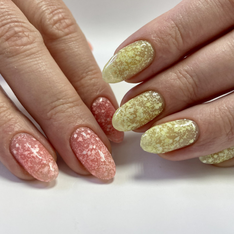 Glitter two color pretty, photo - Manicurist Barb Manicure