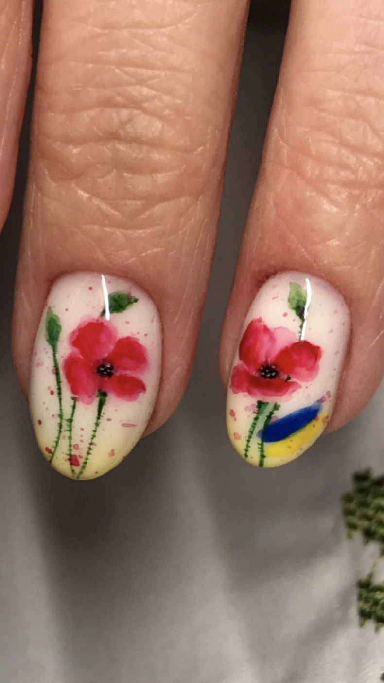 Акварельний розпис, photo - Manicurist Barb Manicure