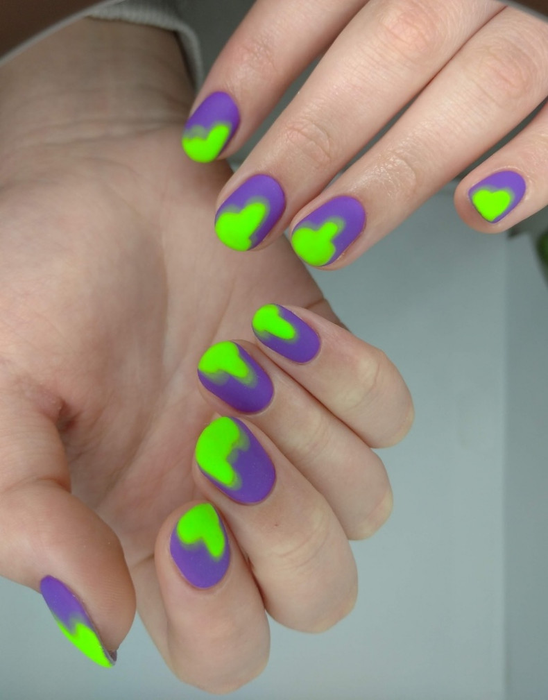 Bright matte purple, photo - Manicurist Barb Manicure