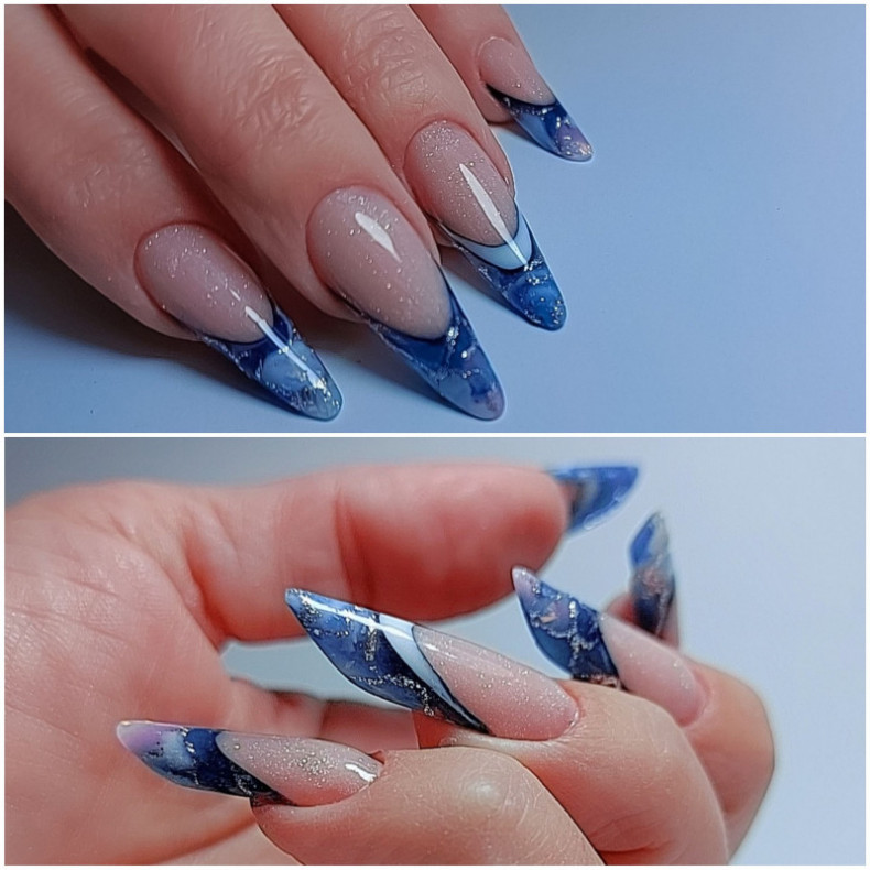 Арочное наращивание ногтей .
Цена зависит от сложности работ, photo - Manicurist Barb Manicure