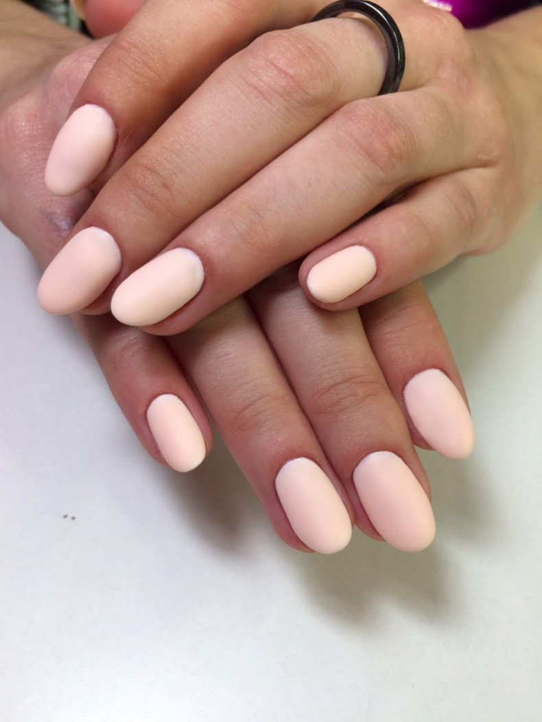 Матовый бледно-розовый, photo - Manicurist Barb Manicure