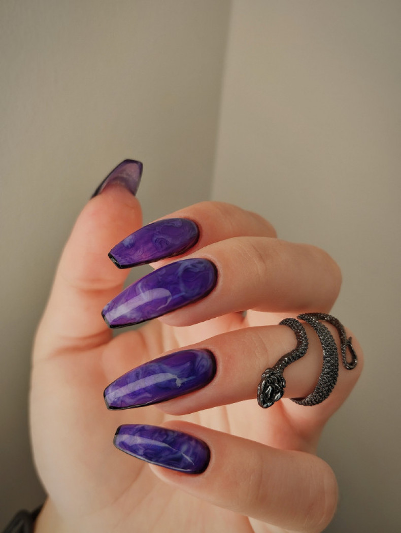  #мрамор #мармурнанігтях, photo - Мастер маникюра Barb Manicure