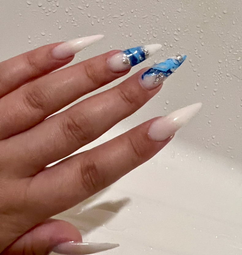 Long marble foil, photo - Manicurist Barb Manicure