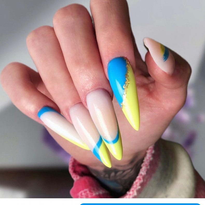 Комби маникюр Наращивание ногтей покрытие, photo - Manicurist Barb Manicure