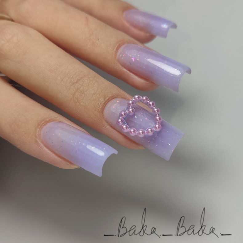  #нарощення #чіткийквадрат #комбіманікюр #дизайннігтів, photo - Manicurist Barb Manicure