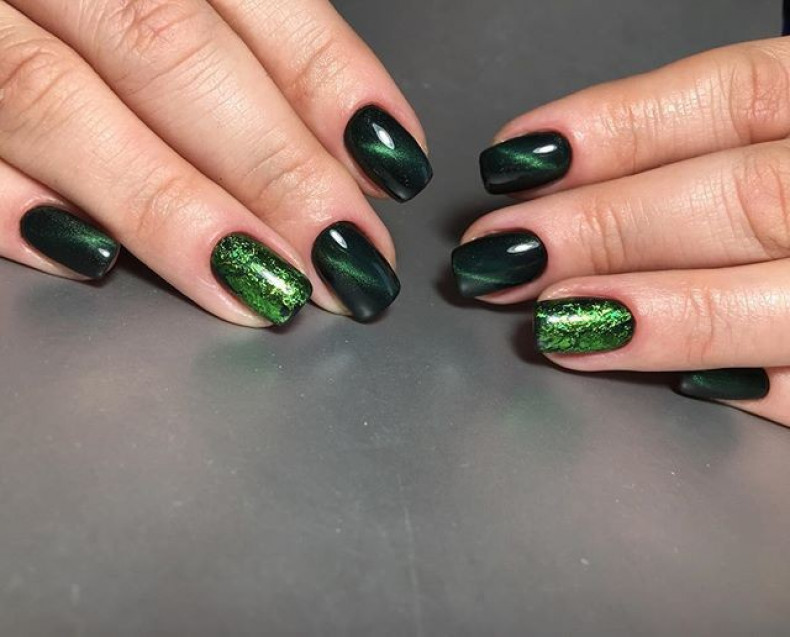 Cat eye green, photo - Manicurist Barb Manicure