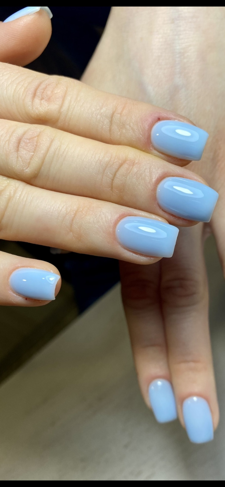 Square light blue pretty, photo - Manicurist Barb Manicure