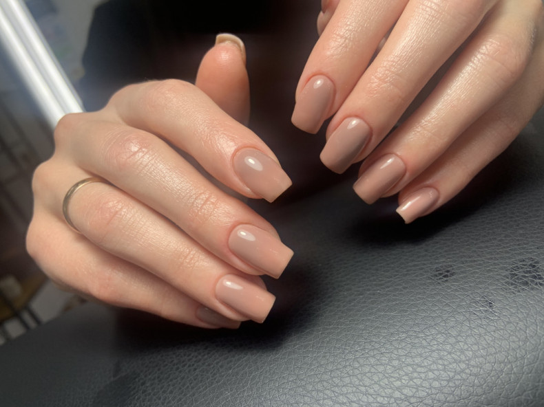 Square brown latte, photo - Manicurist Barb Manicure