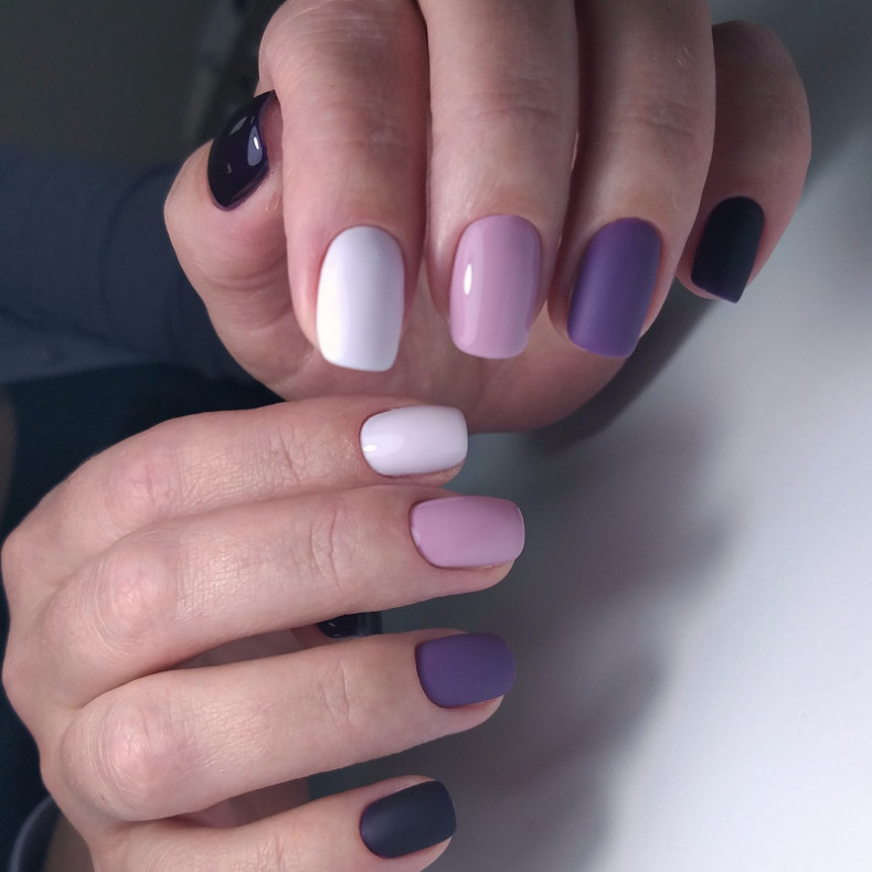 Pastel purple lilac, photo - Manicurist Barb Manicure