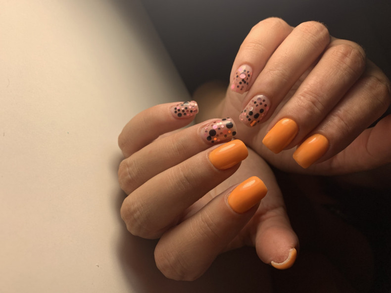 Комби маникюр + покрытие гель лаком, photo - Manicurist Barb Manicure