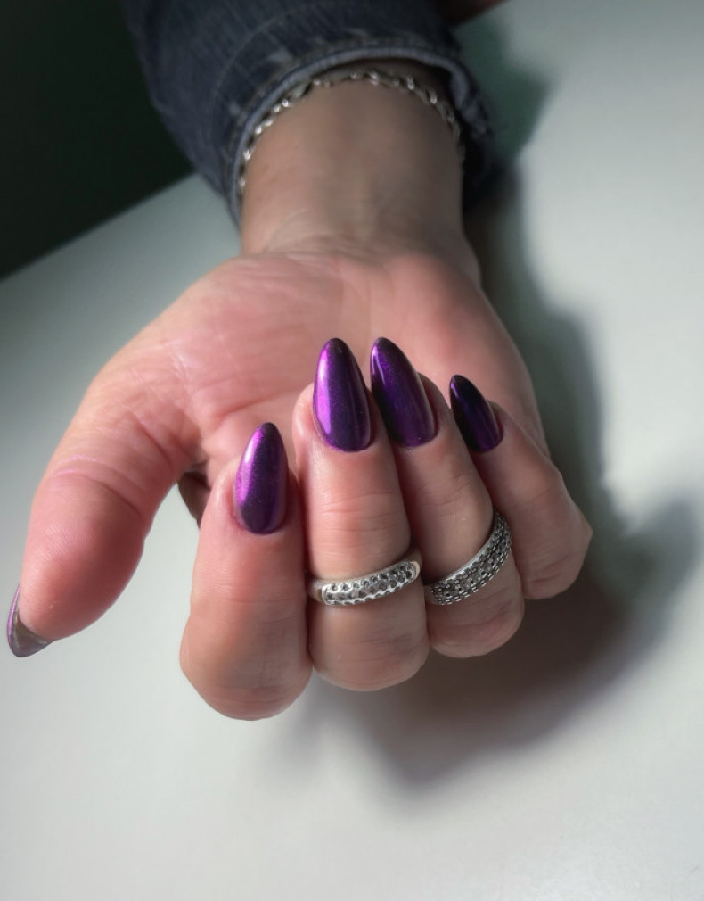 Укріплення рідних нігтів гелем+втирка, photo - Manicurist Barb Manicure