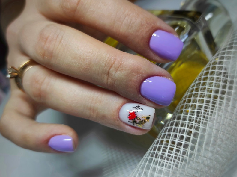 Комбінований манікюр, зміцнення гелем, ремонт одного нігтя,, photo - Manicurist Barb Manicure