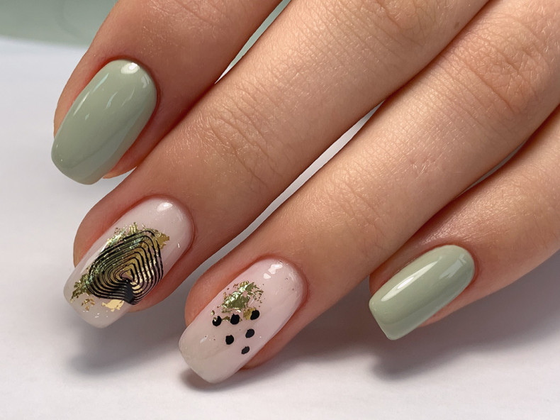 Foil abstract dotted, photo - Manicurist Barb Manicure