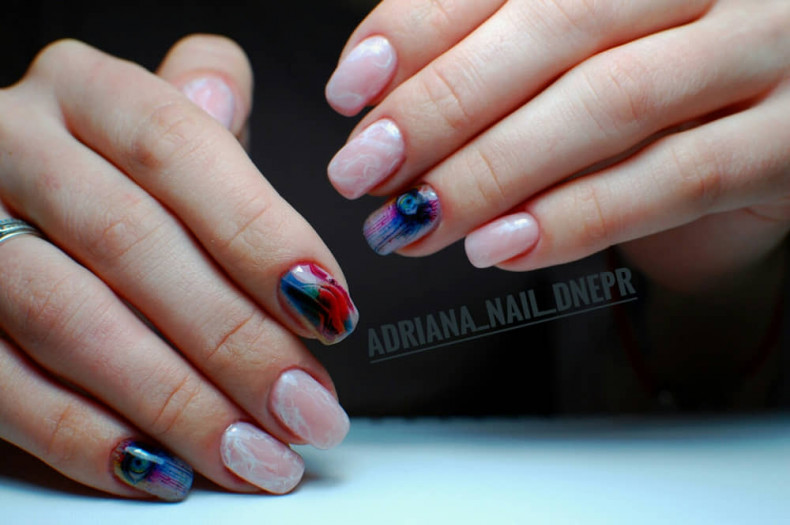 Colorful abstract, photo - Manicurist Barb Manicure