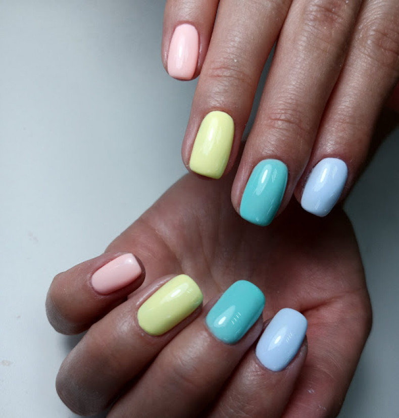 Colorful rainbow, photo - Manicurist Barb Manicure