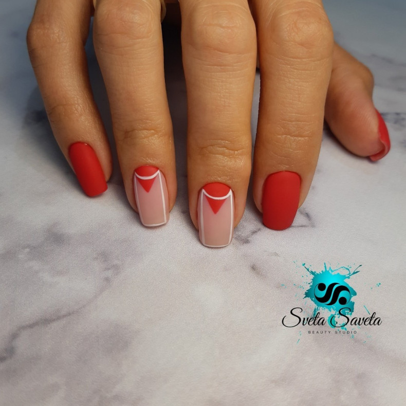 Geometric pretty, photo - Manicurist Barb Manicure