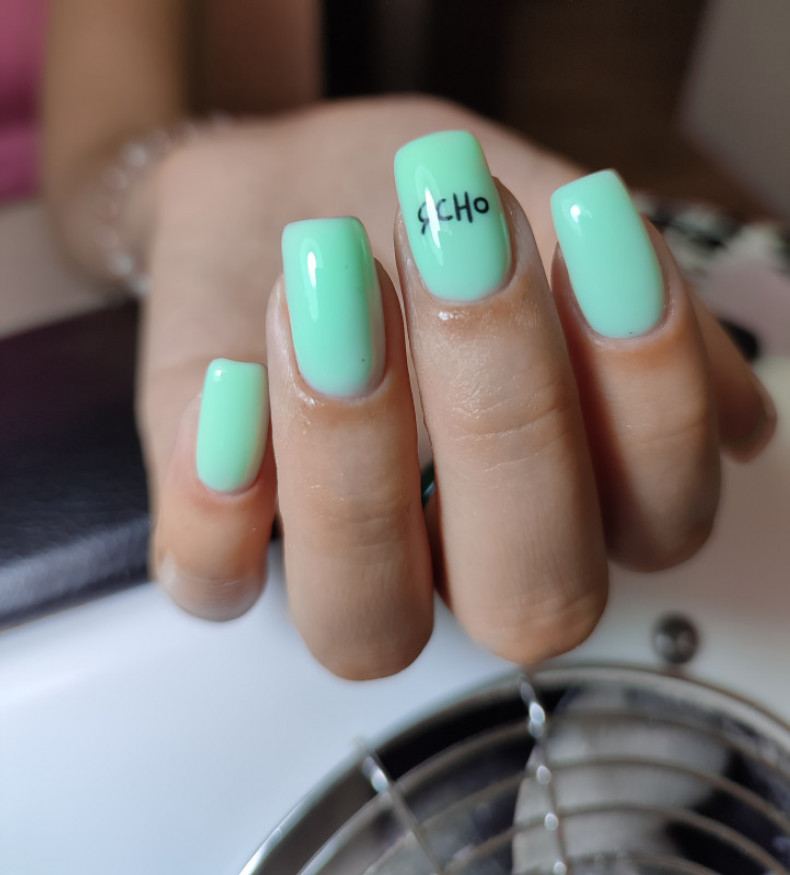 As with letters minimalist, photo - Manicurist Barb Manicure