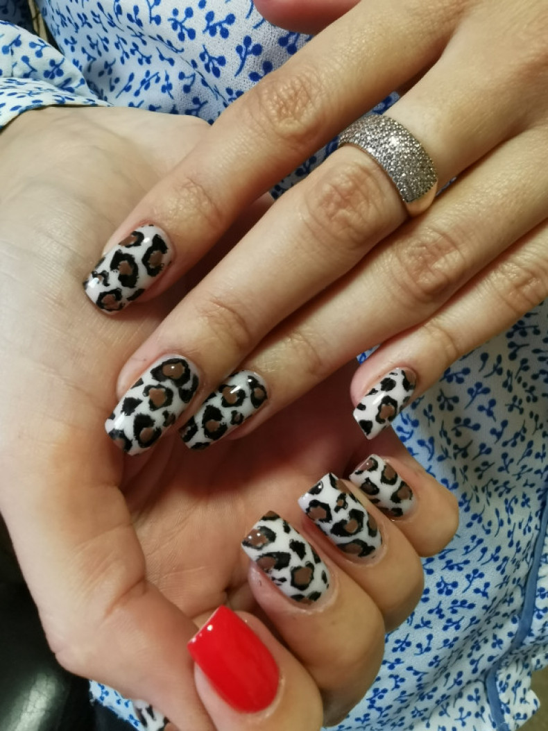 Leopard animal print manicure, photo - Manicurist Barb Manicure