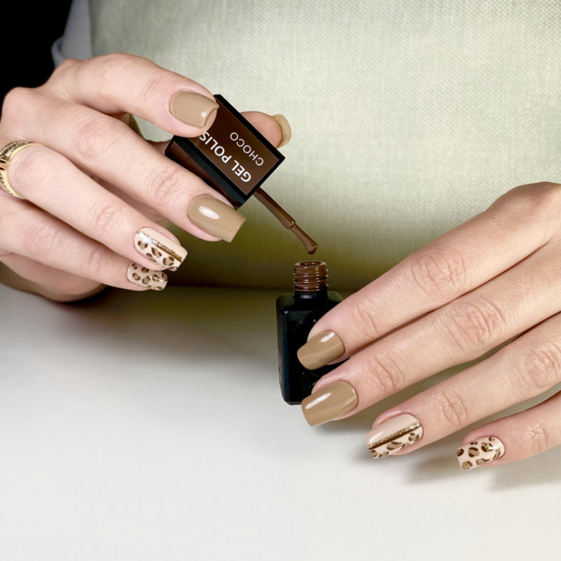 Leopard brown animal print, photo - Manicurist Barb Manicure