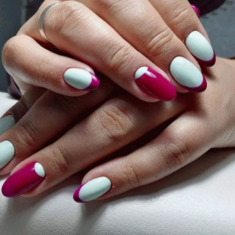 Маникюр обрезной с укреплением и покрытием гель-лаком "Френч, photo - Manicurist Barb Manicure