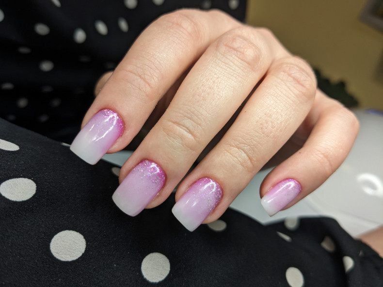 Half moon soft nails beautiful, photo - Manicurist Barb Manicure