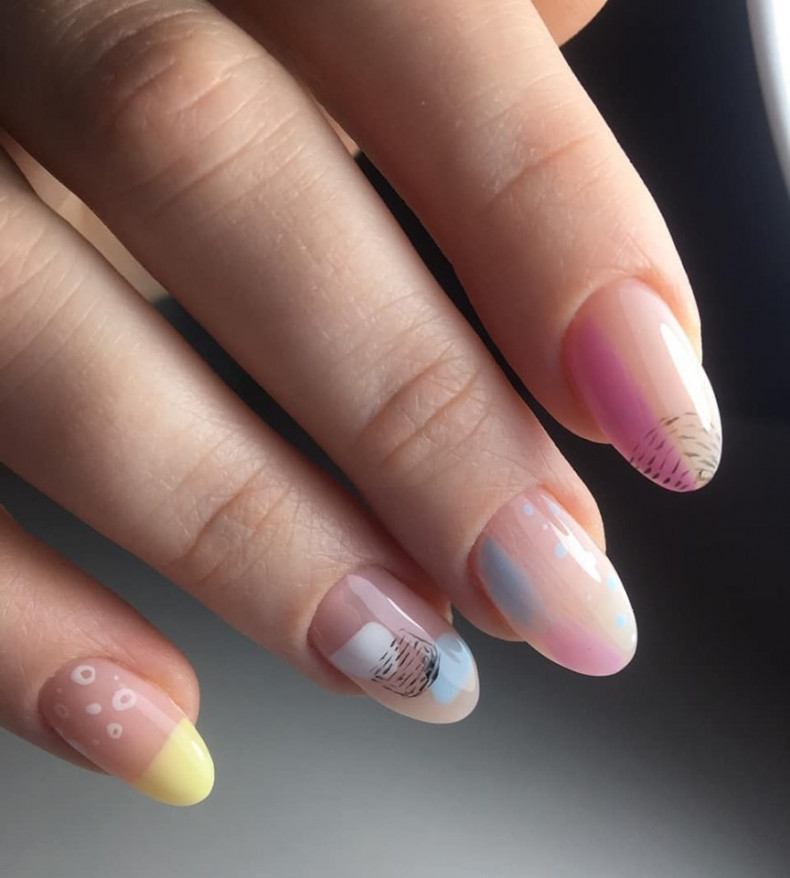 Colored abstract school, photo - Manicurist Barb Manicure