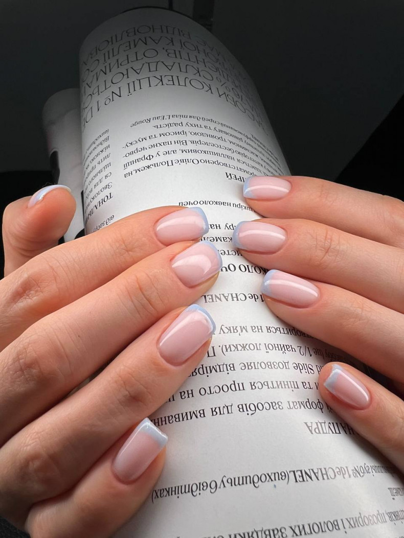  #манікюр #френч #кольоровий #гель, photo - Manicurist Barb Manicure