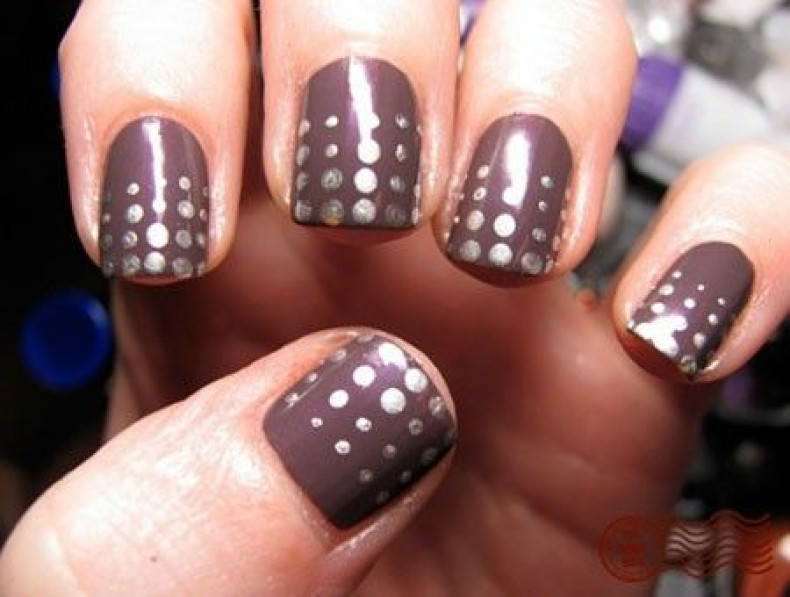 Brown polka dot, photo - Manicurist Barb Manicure