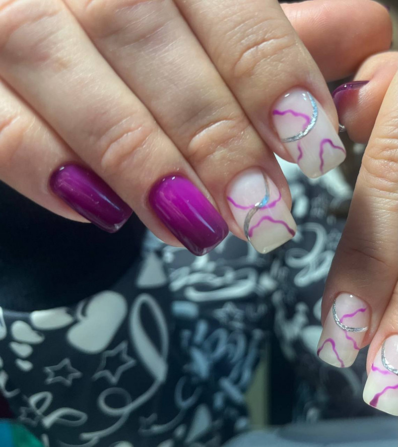 Термо гель лак .
Змінює колір у холодному та гарячому, photo - Manicurist Barb Manicure