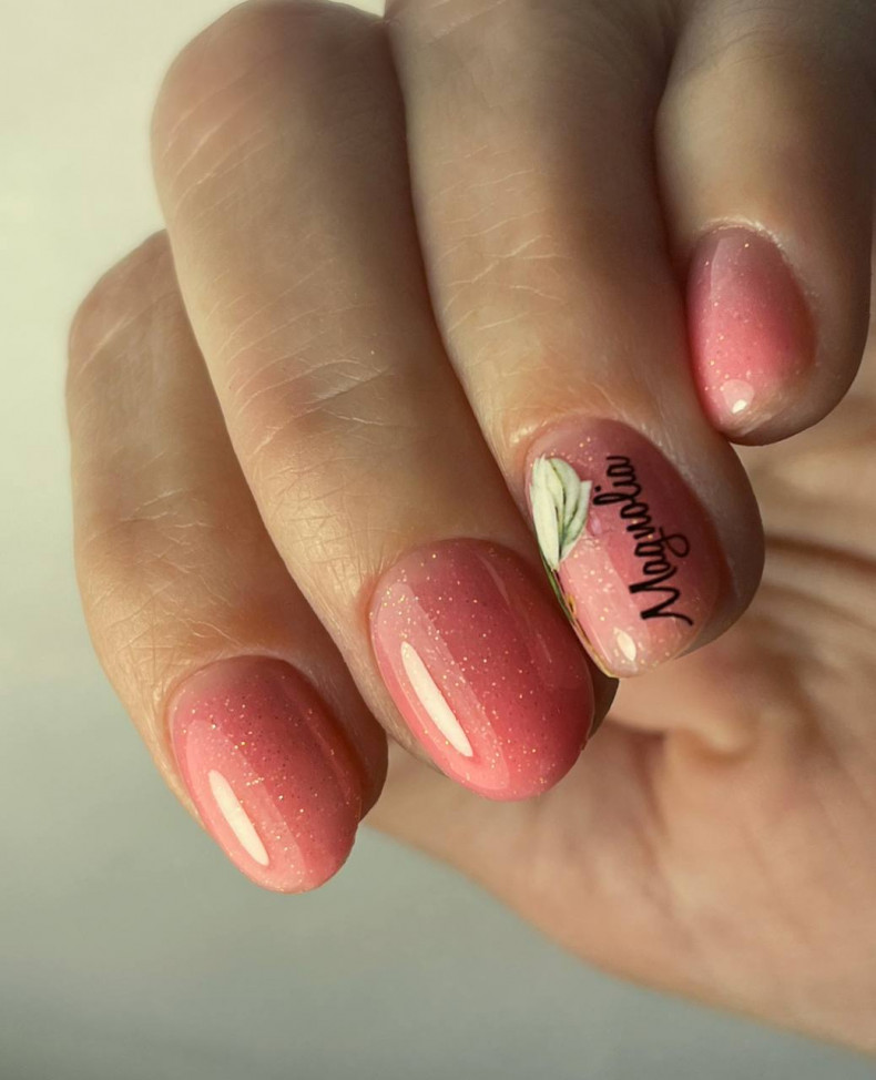 With letters, photo - Manicurist Barb Manicure