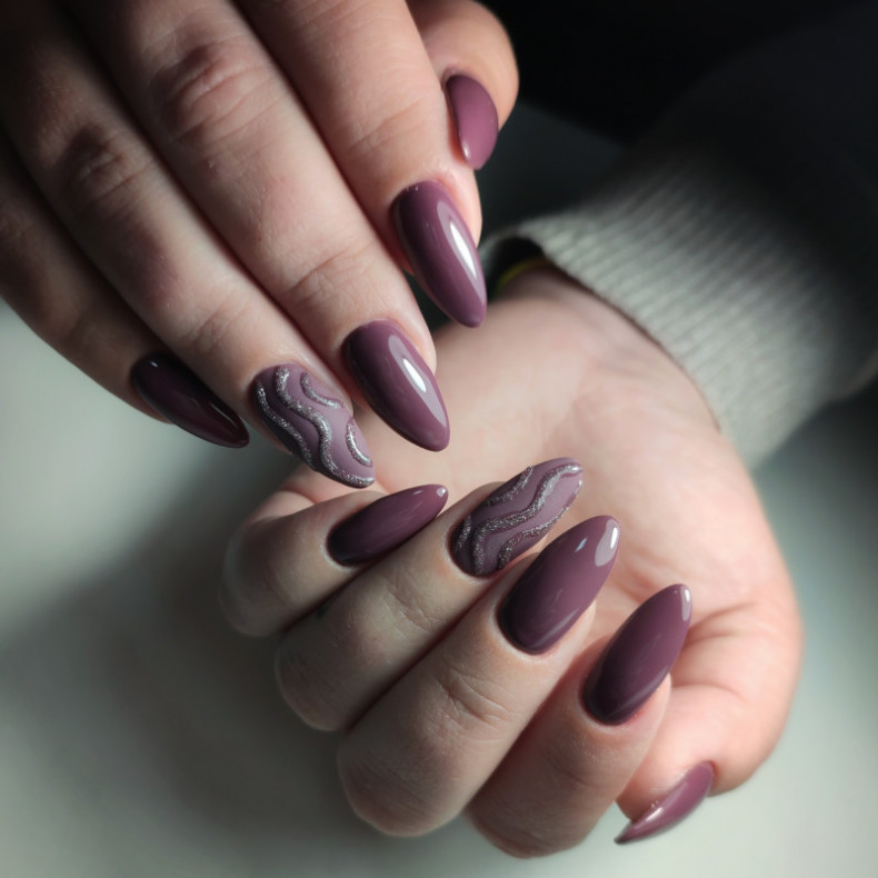 Текстурный с акцентом, photo - Мастер маникюра Barb Manicure