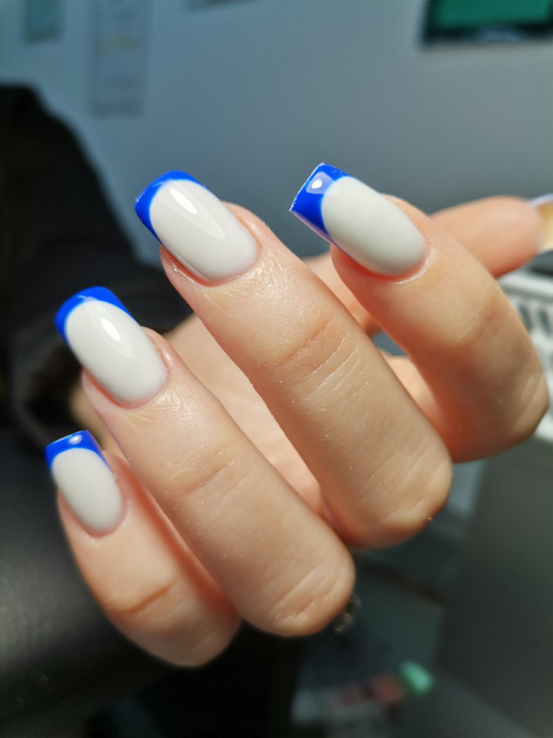 Gel coating + French, photo - Manicurist Barb Manicure