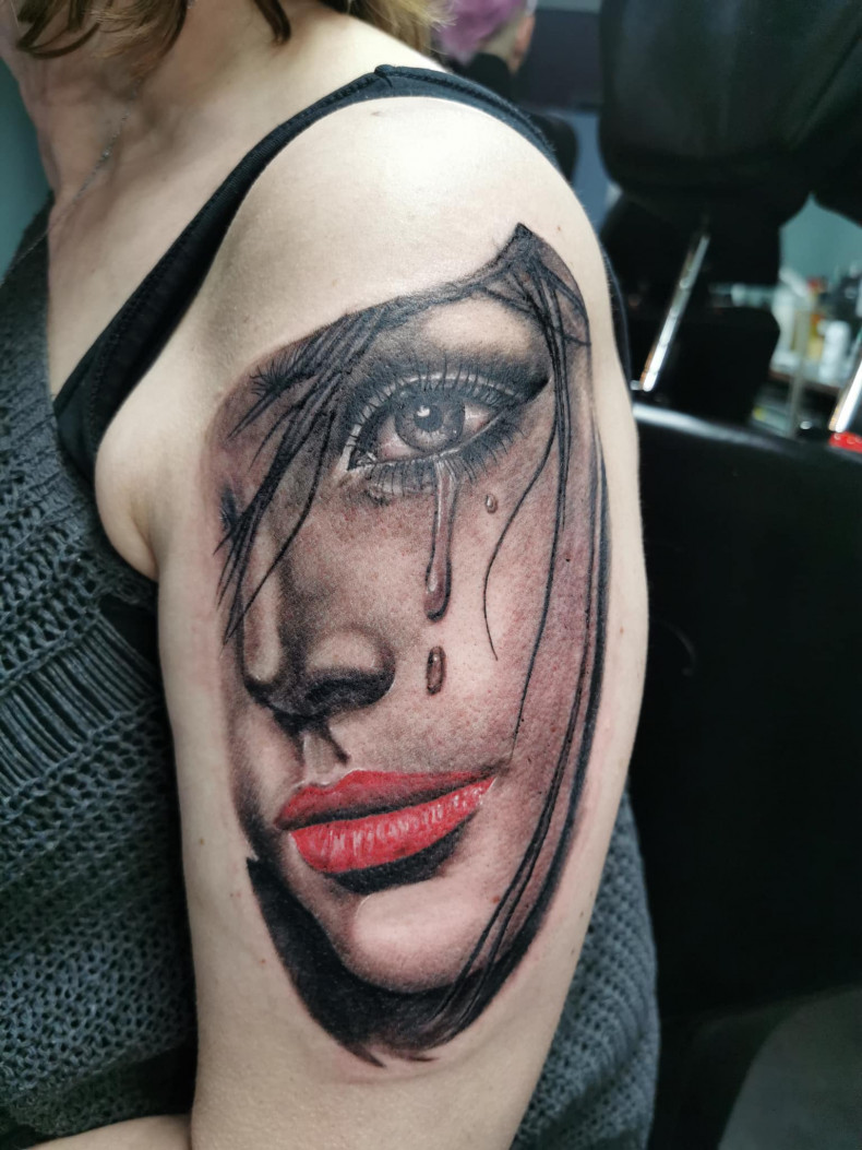 Frauen mädchen Schulter, photo - Tattoo-Studio Tattoo Galerie