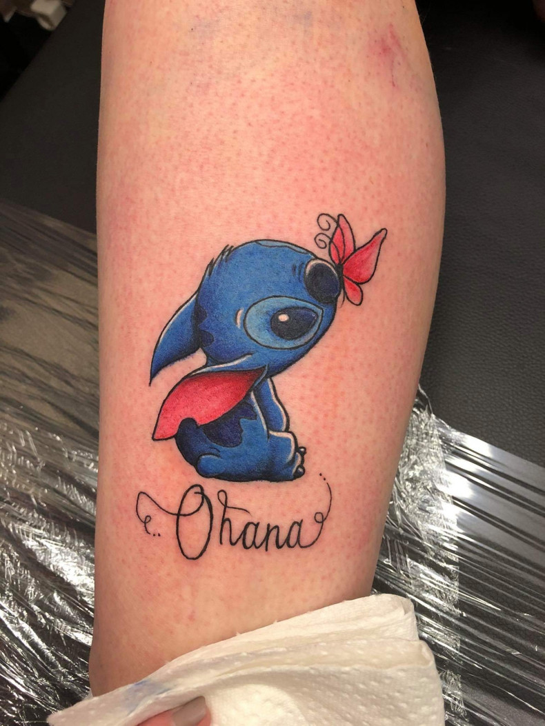 Frauen cartoon Stich, photo - Tattoo-Meister Daniel Koers